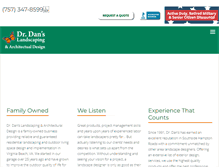 Tablet Screenshot of drdanslandscaping.com